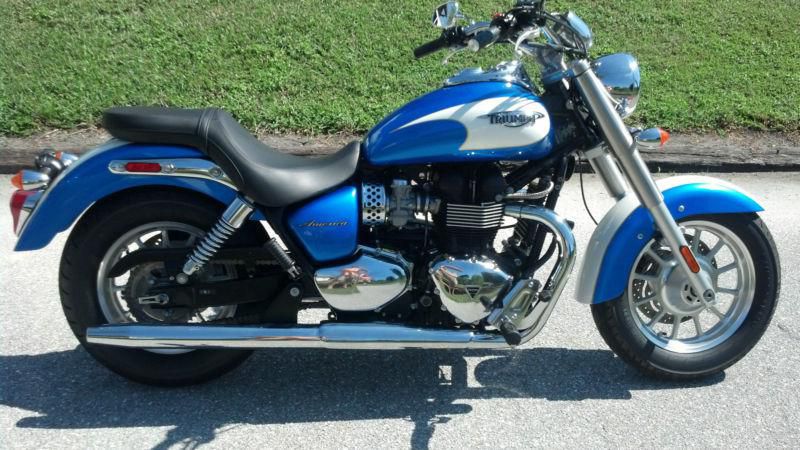 2012 triumph america "as new" with 275 miles on the clock.