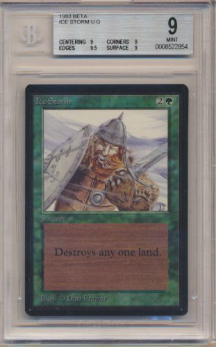 MTG Magic the Gathering BGS 9 Beta Ice Storm *MINT Condition SEE SCANS!! C