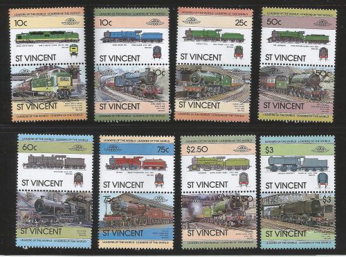 St. vincent - 1983 railways set 1st series mint