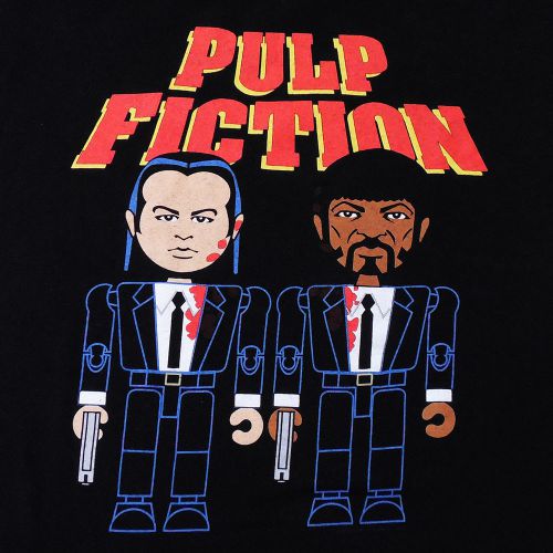 Pulp fiction vincent &amp; jules toy t shirt small black quentin tarantino ezekiel