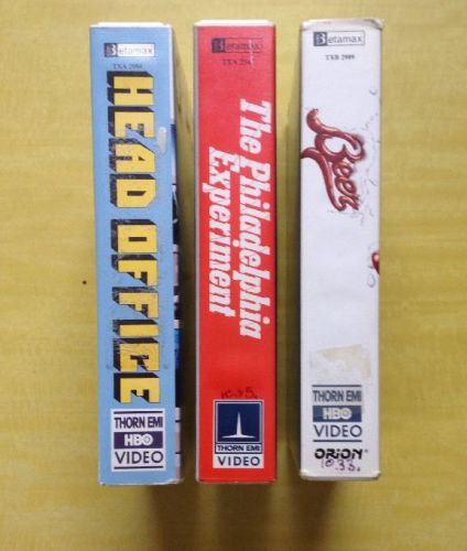 Beta Tape Lot 3 Movies Thorn EMI Video Comedy SciFi Thriller