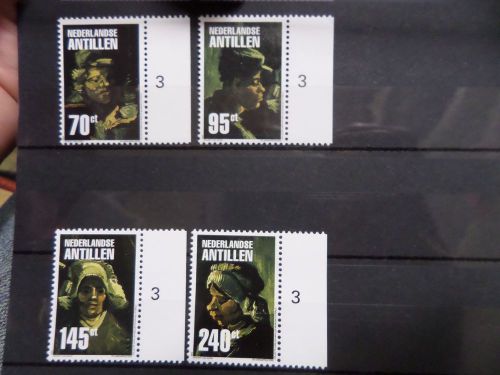 Netherlands antilles   paintings vincent van gogh 4 stamps 2002  mnh / postfris
