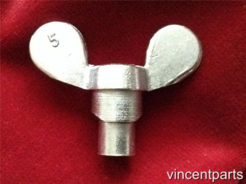 VINCENT HRD Rear brake rod wing Nut. H35/1AS. For singles &amp; twins, plated brass.