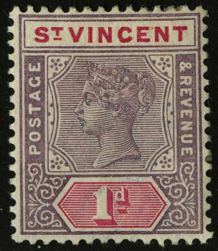 St vincent   1898  scott #63  mh