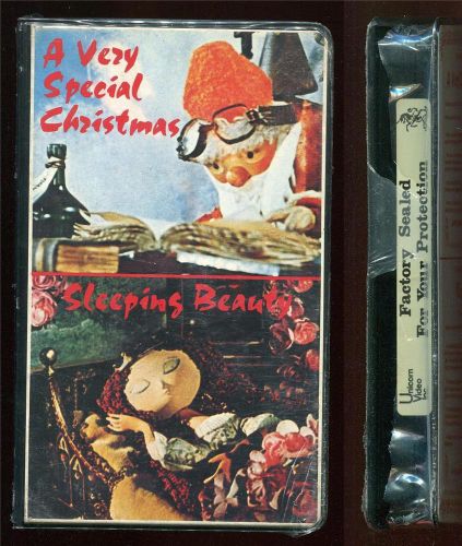 Claymation beta not vhs a very special christmas &amp; sleeping beauty unicorn video