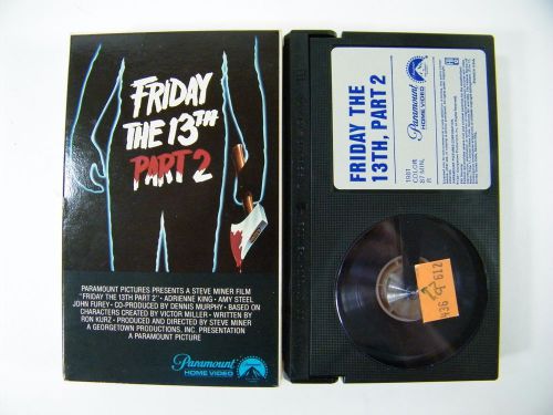 Friday the 13th part 2 beta tape cassette movie 1539 rare