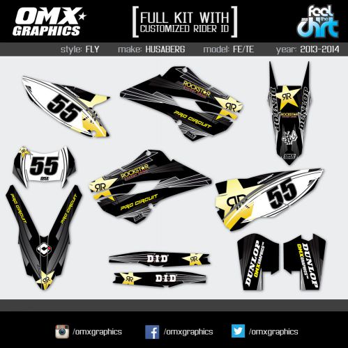 Husaberg FE - TE graphics decals stickers kit 2013-2014 FLY