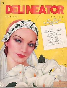 1934 Delineator June - Stephen Vincent Benet; Palm Beach Fashions;