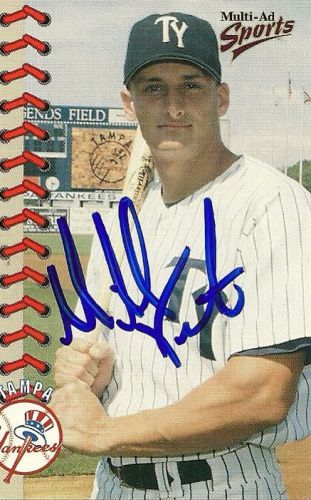 MIKE VENTO NEW YORK YANKEES SIGNED AUTOGRAPHED 1999 MULTI AD SPORTS CARD #26 COA