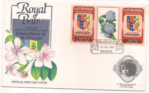1982-grenadines of st.vincent-bequia-fdc-royal baby.