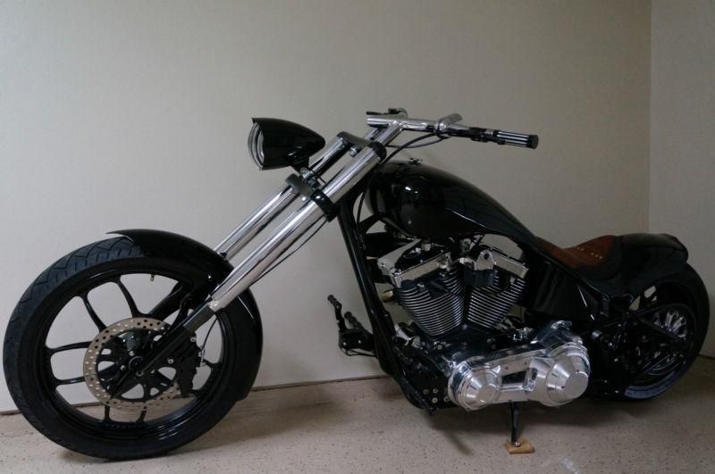 Motorcycle: custom pro street chopper "like new"