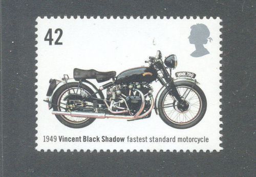 Vincent black shadow motorcycle mnh - great britain- motorbikes