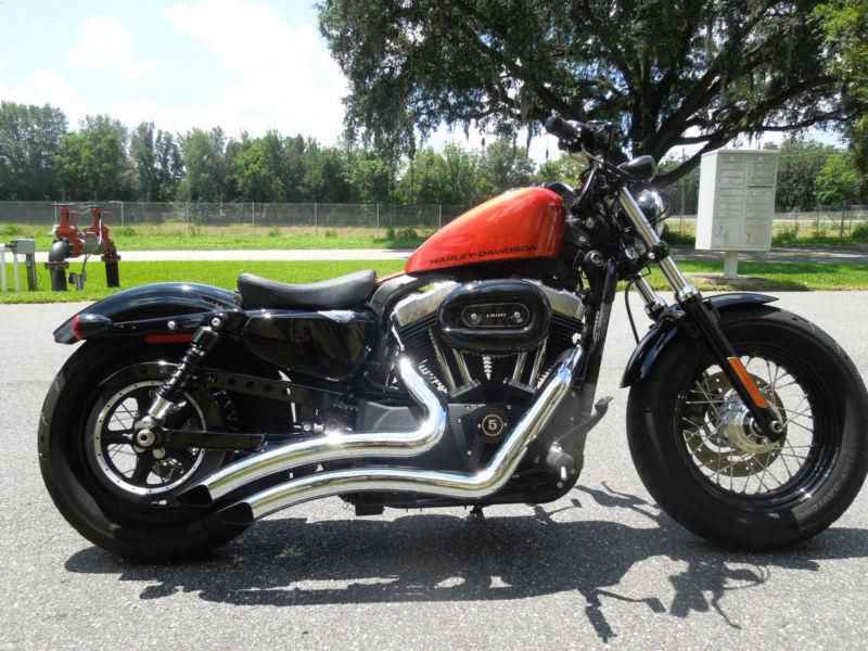 Forty-eight, 1200cc, custom exhaust, one owner, cool grips, bobber,