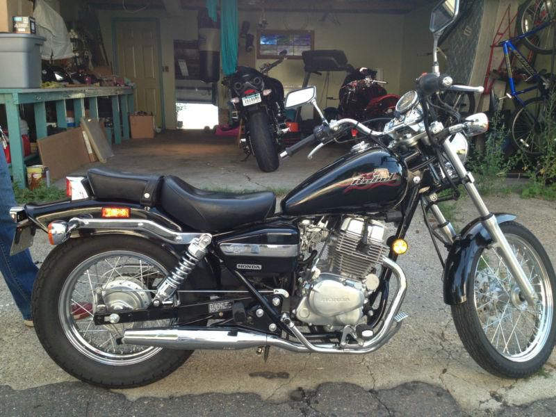 2005 honda rebel 250cc black motorcycle