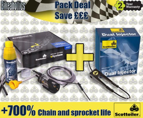Scottoiler pack - Sport kit &amp; Dual Injector- Husaberg FE 501 ie - 2014