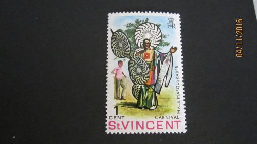 St. vincent rare single stamp - male masqueradar carnival
