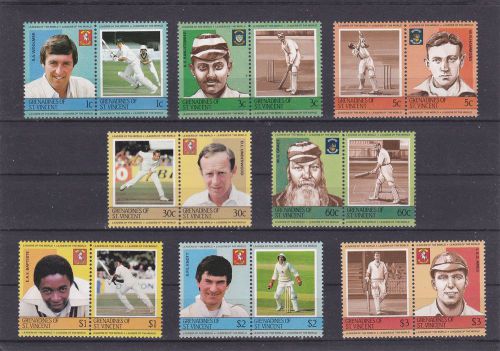 Cricket complete set grenadines of st. vincent 1984 1 mnh
