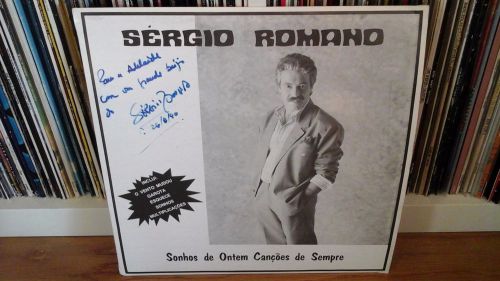 Lp signed by sergio romano w/cover&#039;s eurovision *o vento mudou* &amp; quarteto 1111