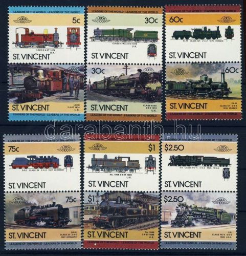 St. vincent stamp mnh locomotives railway ws38477